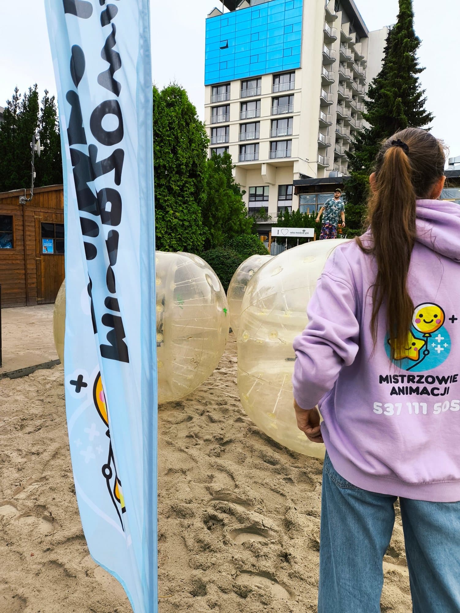 Kule bumper ball przy hotelu Arka Medical Spa