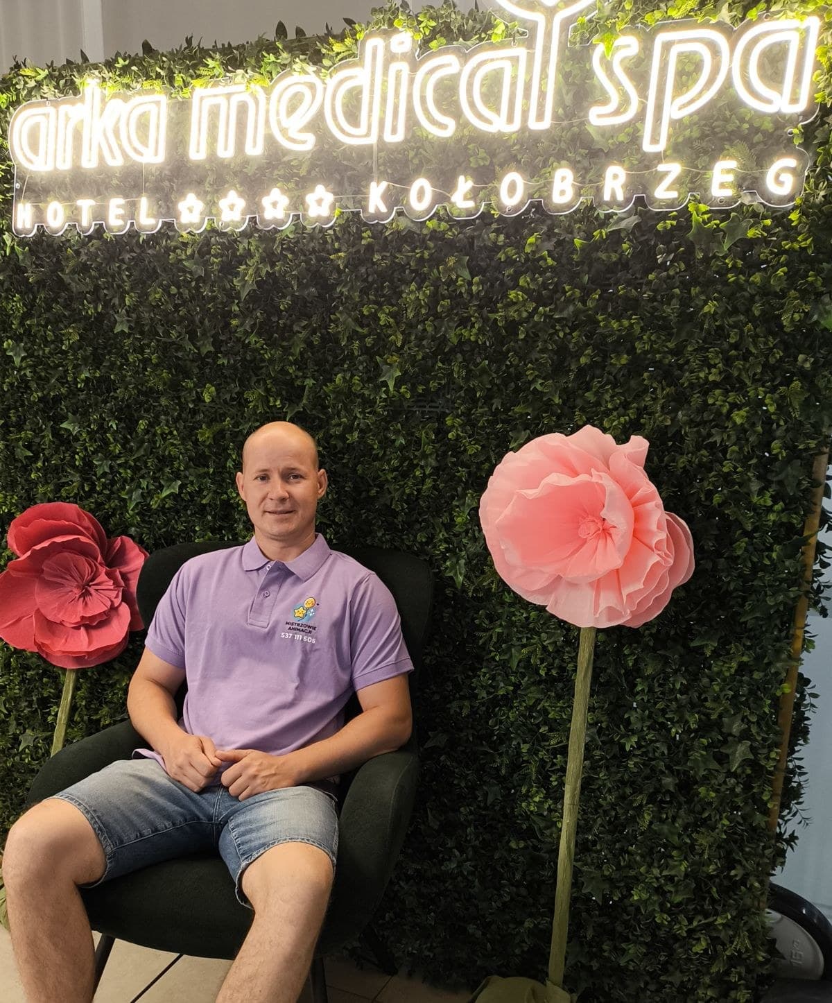 Piotr Kubaczyk w hotelu Arka Medical Spa w Kołobrzegu